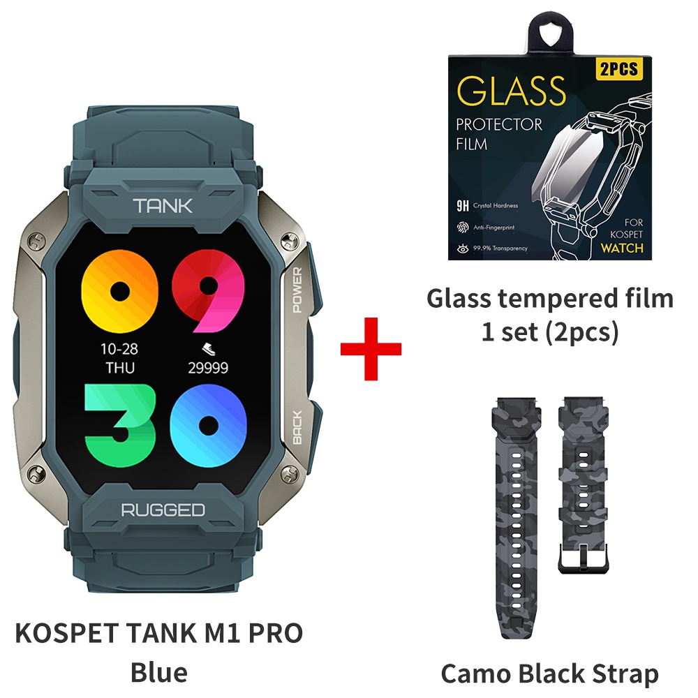 Kospet Tank M Pro Smart Watch Men Rugged Outdoor Sport Fitness Tracker