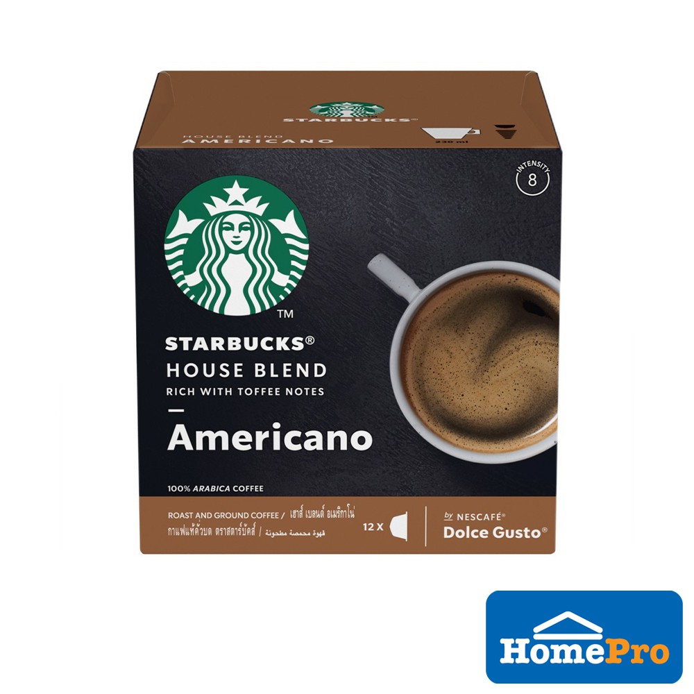 Starbucks Capsules House Blend Americano Nescafe Dolce Gusto