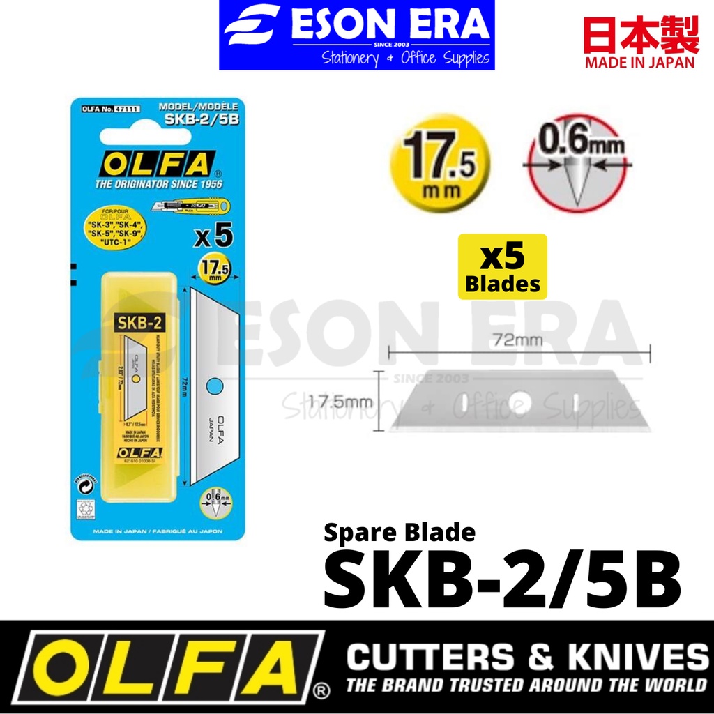 Olfa Sk Self Rectracting Safety Cutter Made In Japan Knife Pisau