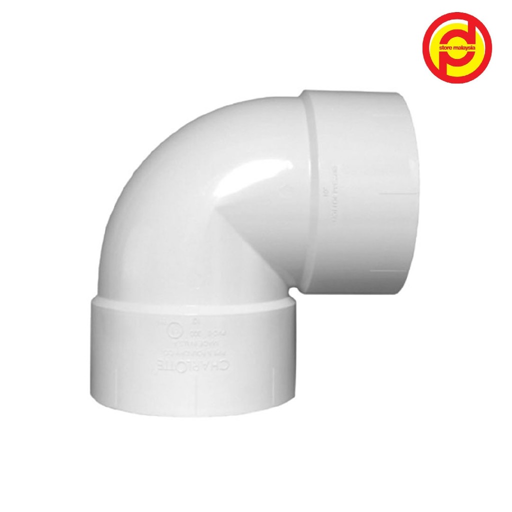 Upvc Degree Elbow Bend Pipe Putih Shopee Malaysia