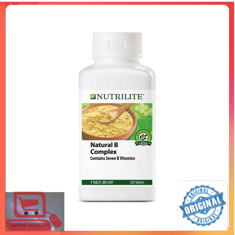 HU Amway Nutrilite Natural B Complex 250 Tab Shopee Malaysia