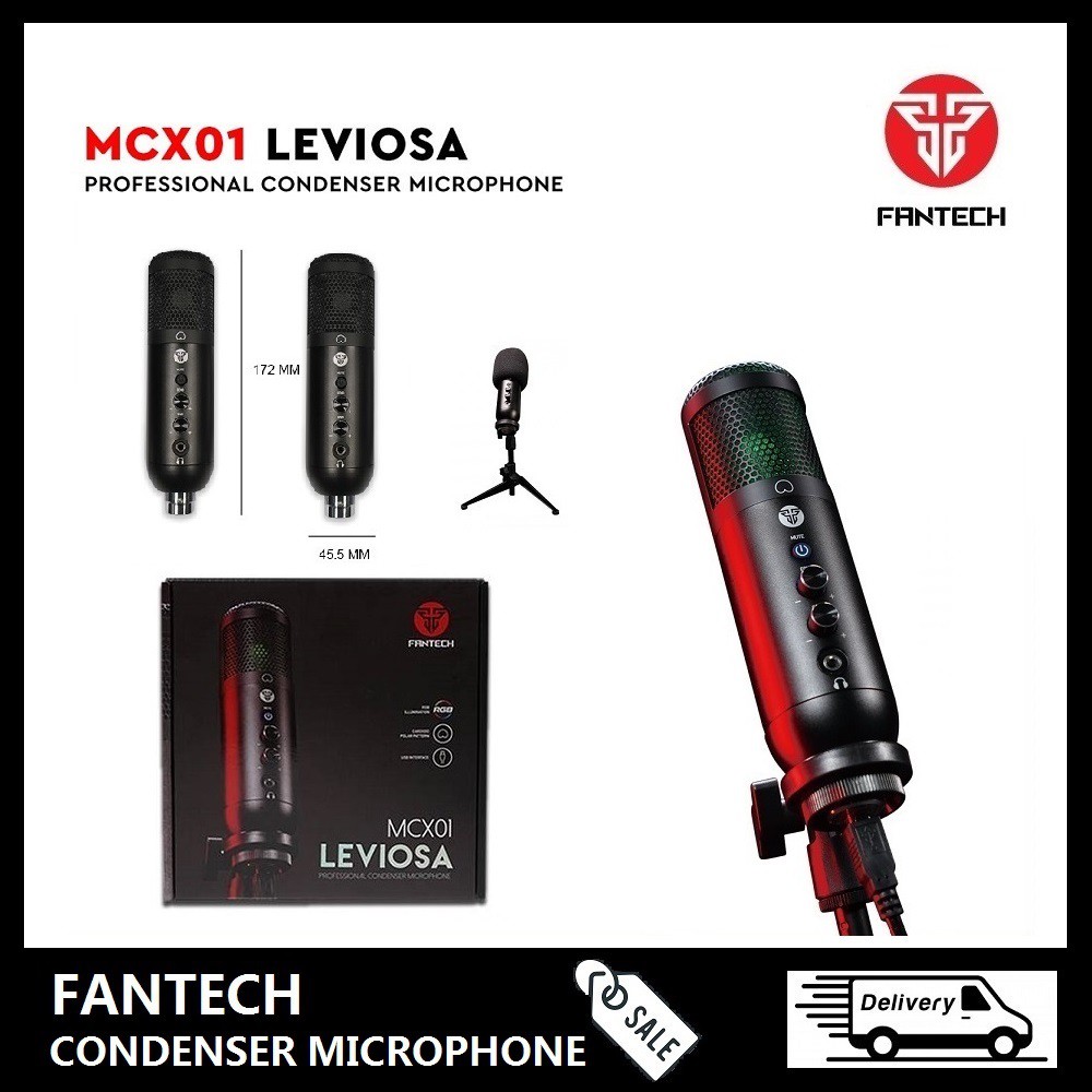 Fantech Microphone Mcx Professional Condenser Microphone Type Mcx