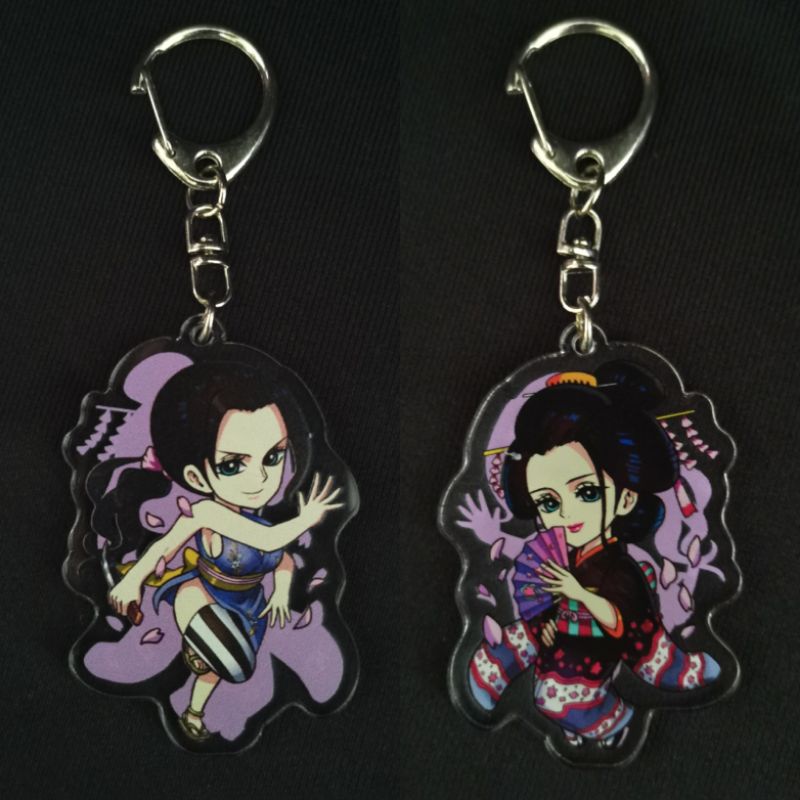 Nico Robin Kimono Wano One Piece Fanart Chibi Anime Acrylic Keychain