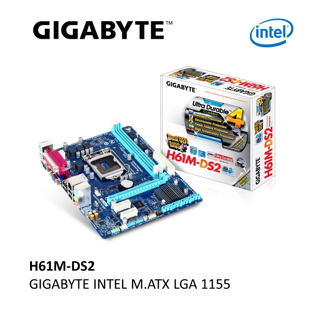 Gigabyte Ga H M Ds Motherboard Intel H Lga Micro Atx