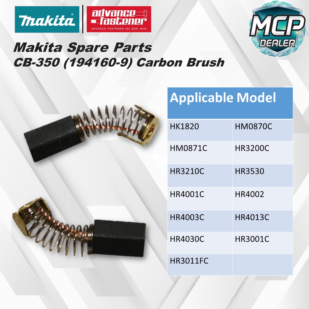 Makita Spare Parts Cb Carbon Brush Shopee Malaysia