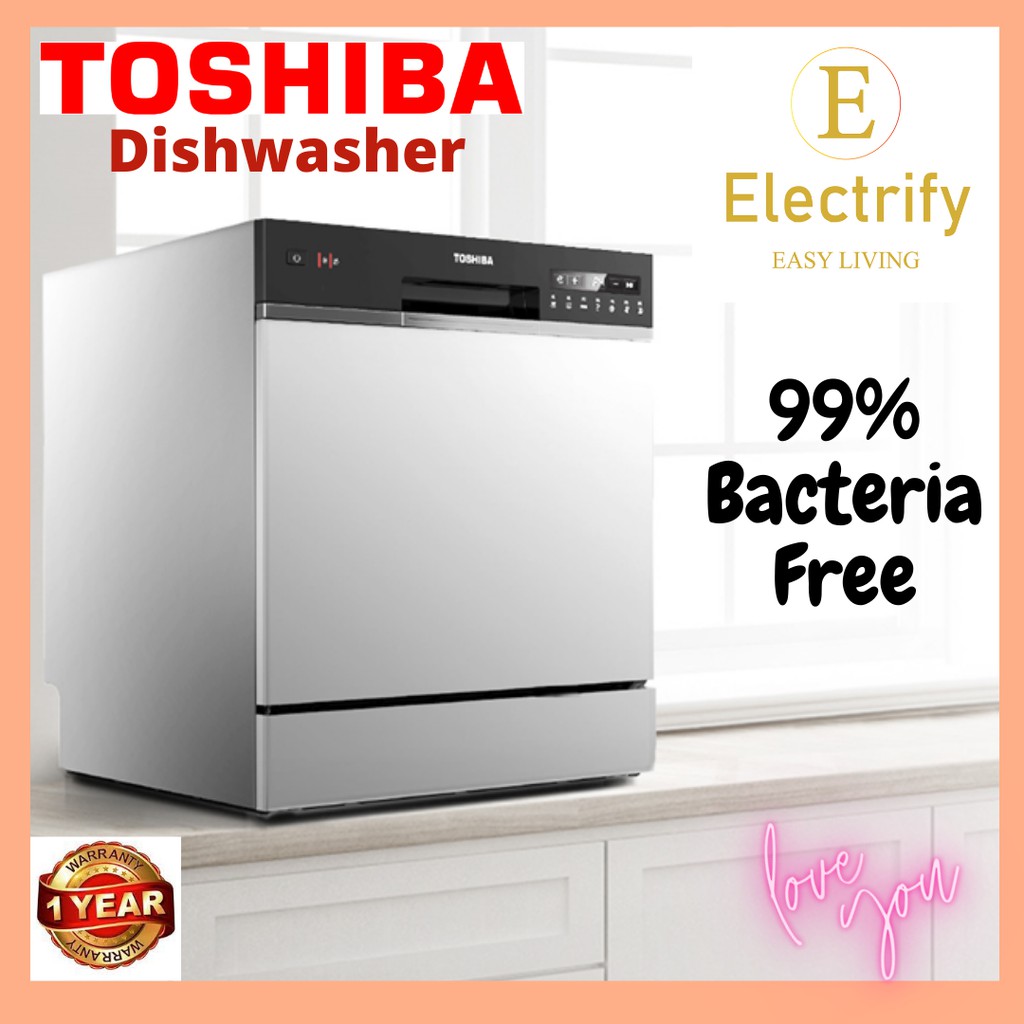 Toshiba Tabletop Dishwasher DW 08T1 S MY Shopee Malaysia