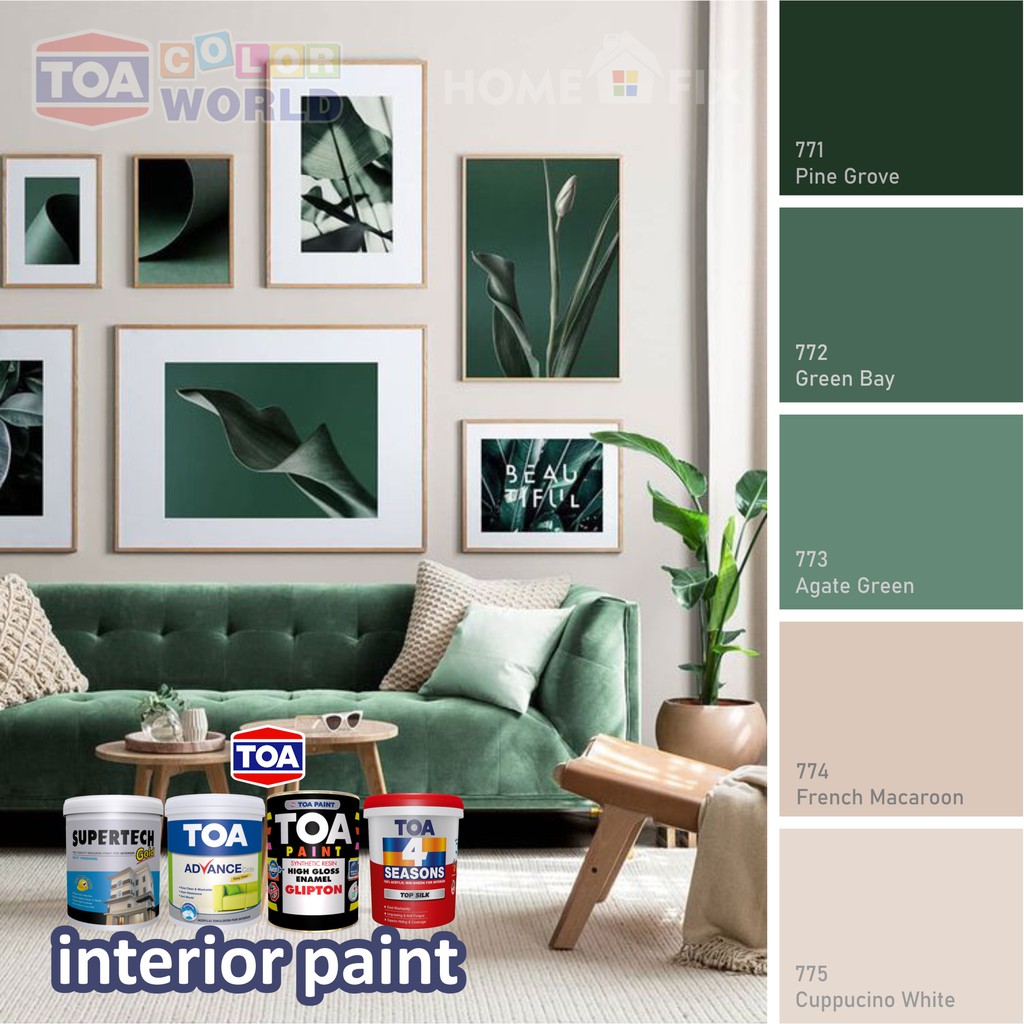 Cat Dinding Dalam Rumah TOA Living Room Colour Ideas Interior Wall