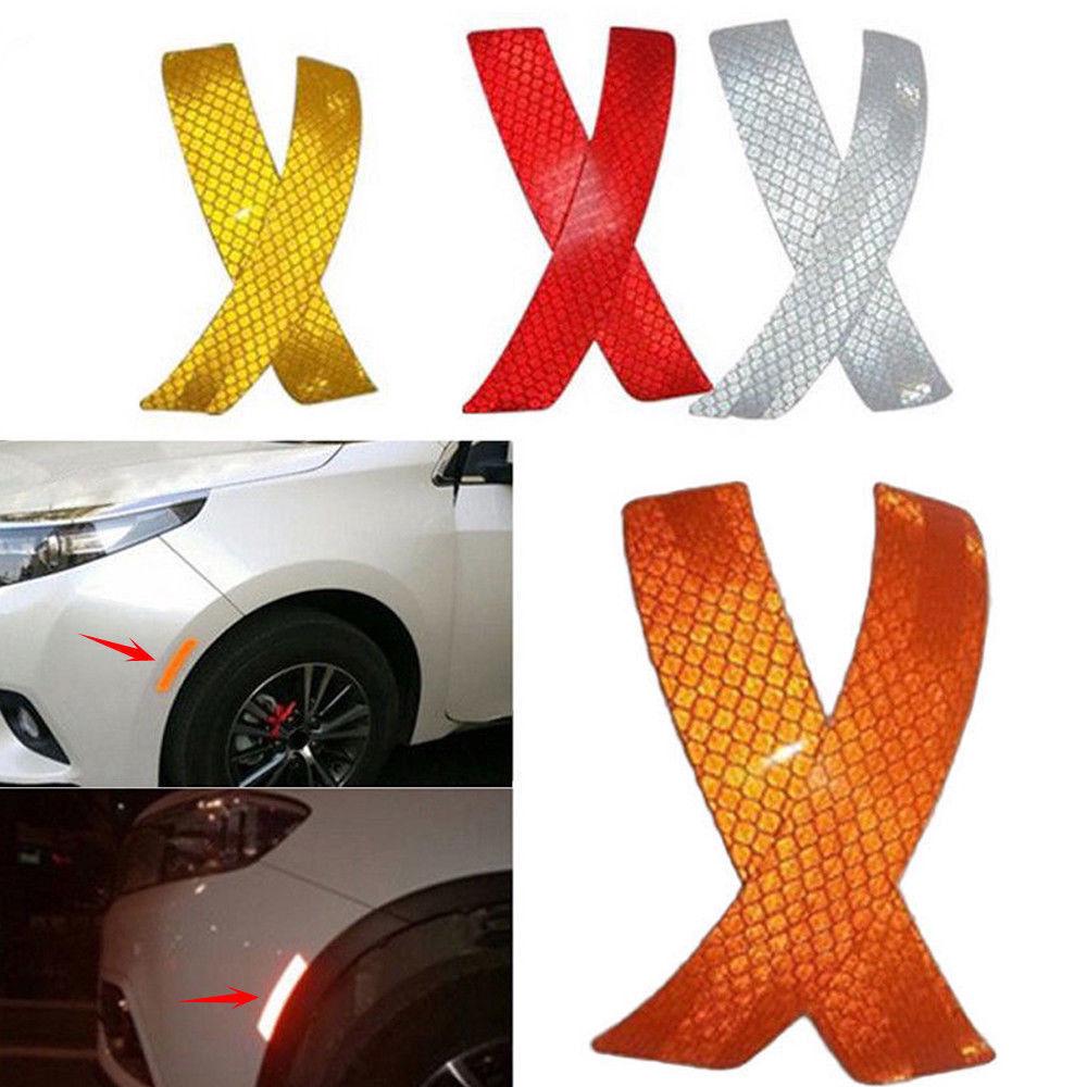 Pcs Lot Car Bumper Reflective Warning Strip Auto Accessory Reflector