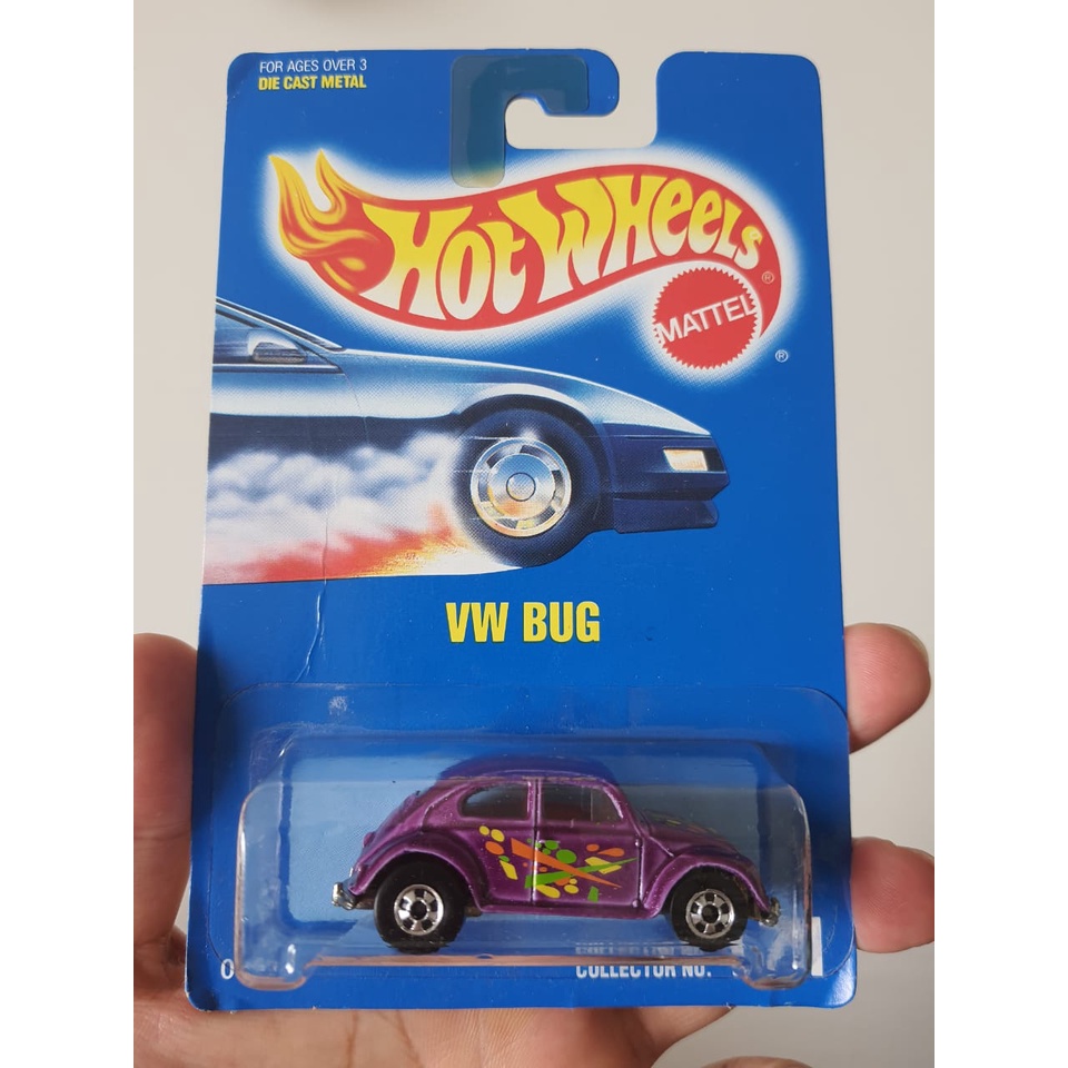 Hot Wheels VW Bug Purple Blue Card Spoke Rim Shopee Malaysia
