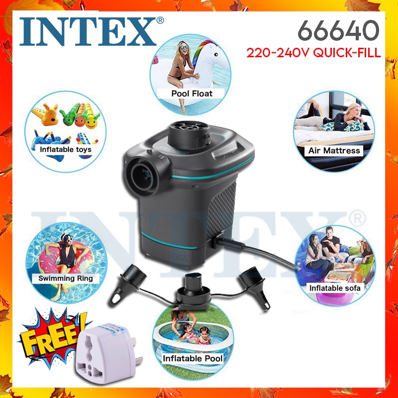 Intex V Quick Fill Ac Electric Air Pump Inflatable Air