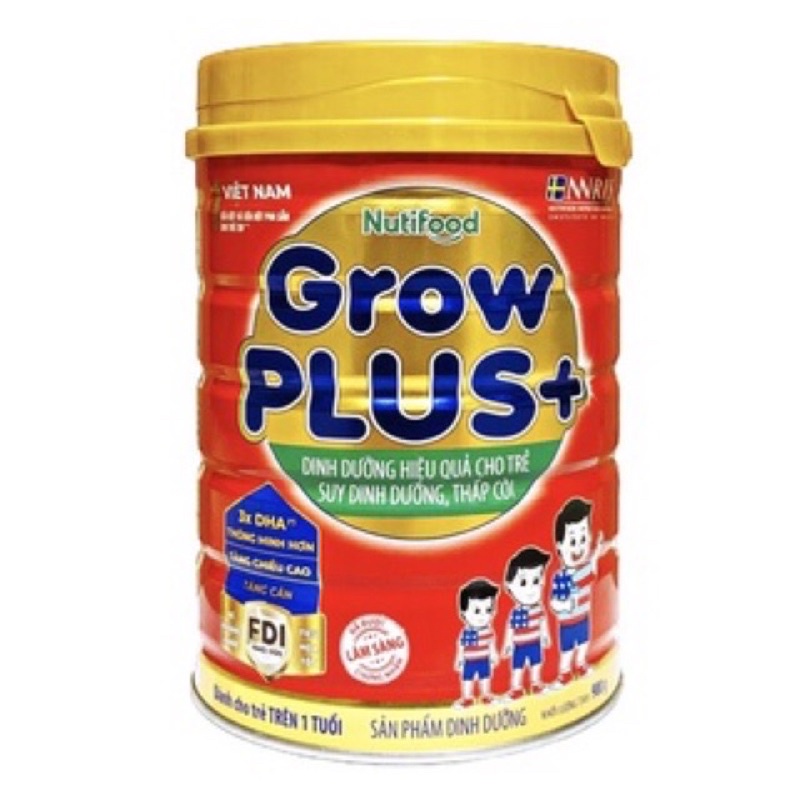 Nuti Grow Plus Milk Powder Red Can 900gr Shopee Malaysia