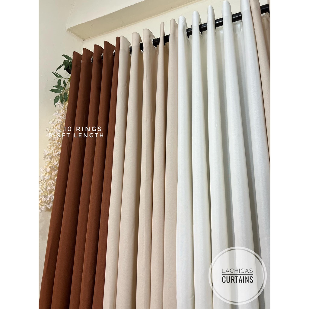 Sold Per Pc Terracotta Light Beige Nude Earth Color Home Curtains