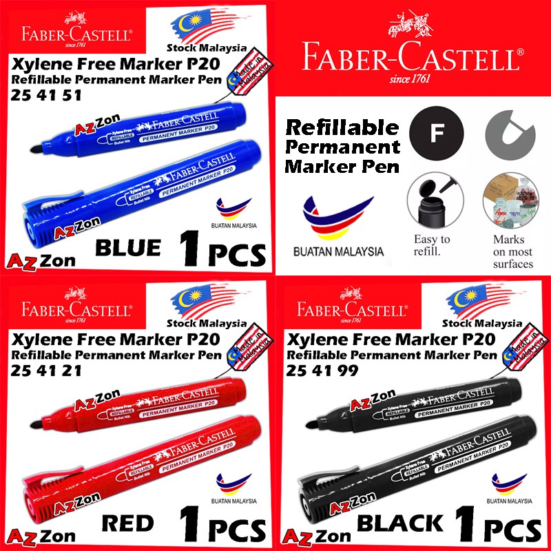 Faber Castell Xylene Free Refillable Bullet Nib Faber Castell Permanent