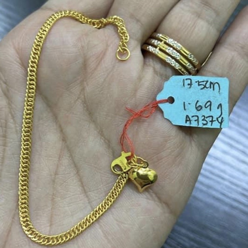 Rantai Tangan Lipan Korea Cop Emas Korea K Gelang Tangan Emas