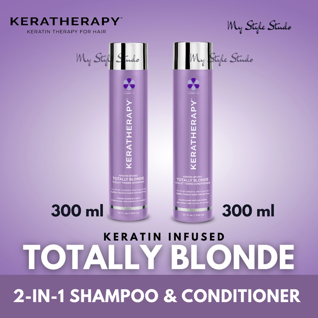 Keratherapy Keratin Infused Shampoo Conditioner Totally Blonde