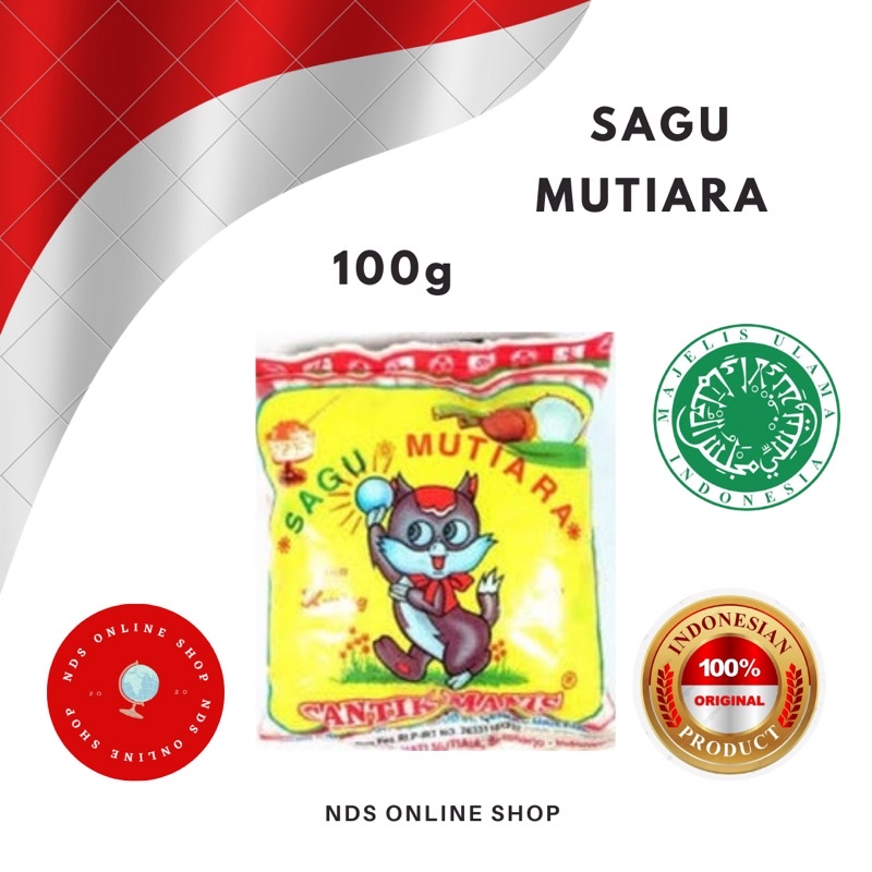 READY STOCKSAGO SAGU MUTIARA CAP KUCING ASLI INDONESIA 100g