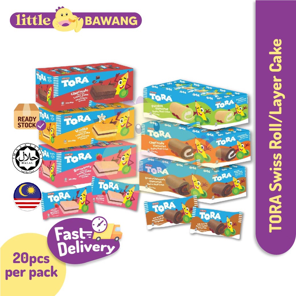 Mamee Tora Swiss Roll Cake Tora Layer Cake Pcs Per Pack Pandan