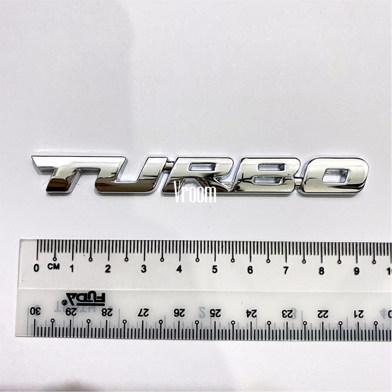 1 X Metal Big Turbo Medium Turbo Small TURBO Logo Car Auto Rear