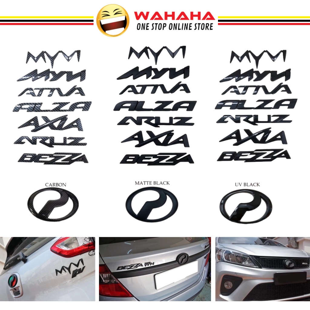 PERODUA Rear Font Emblem Ativa Aruz Axia Bezza Alza MyVi MYVI Baru Lagi