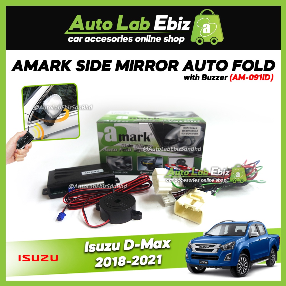 Amark Side Mirror Auto Fold With Buzzer For Isuzu Dmax Am