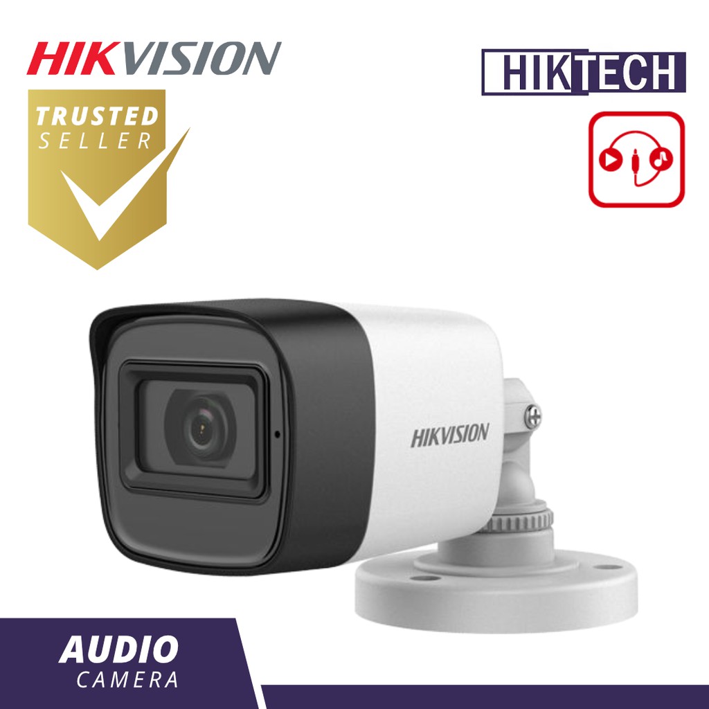 Hikvision Ds Ce D T Itfs Mp Audio Fixed Mini Bullet Camera Shopee