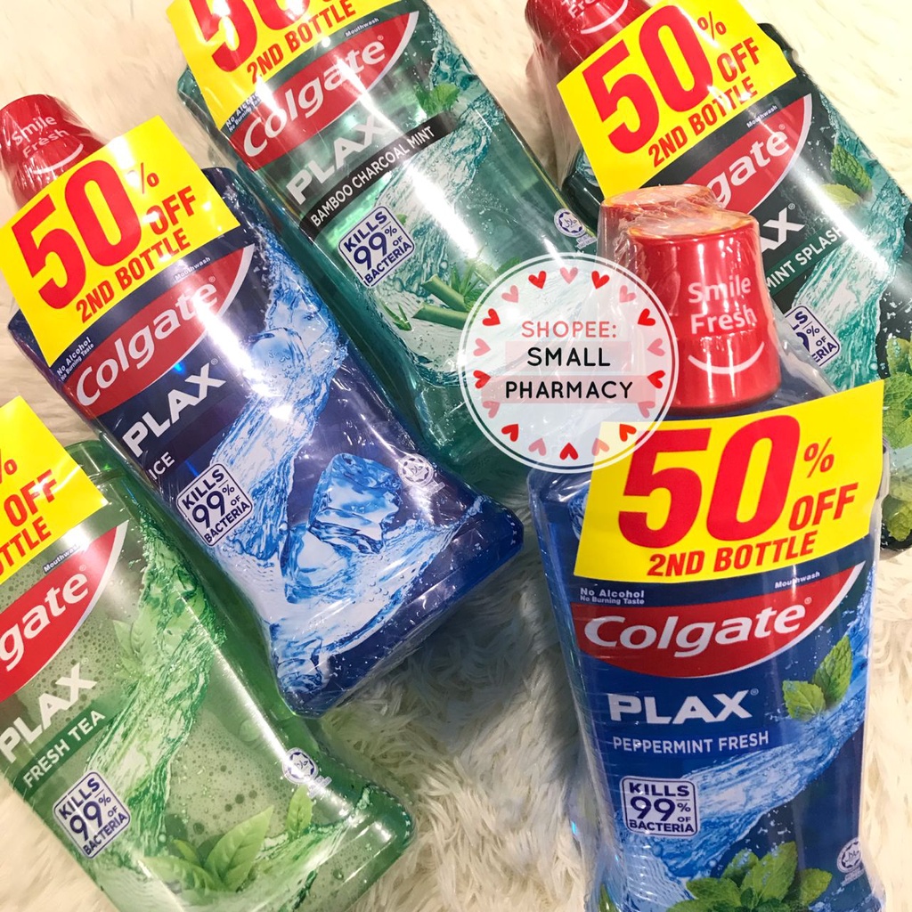 Colgate Plax Mouthwash Gargle Twin Pack X Ml Fresh Tea Ice