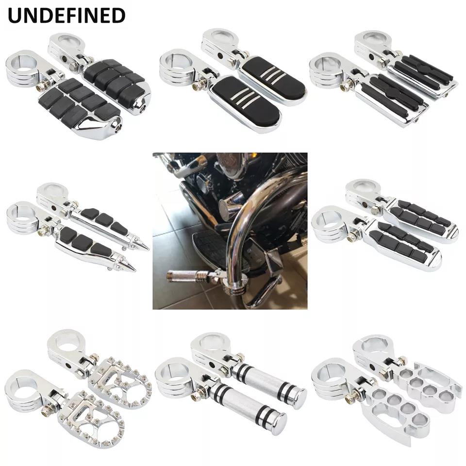 Mm Mm Chrome Motorcycle Highway Foot Pegs Engine Guard Crash Bar W