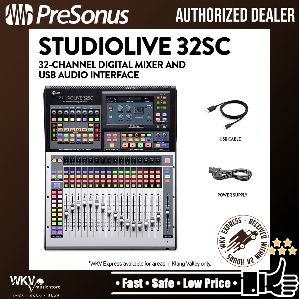 PreSonus StudioLive 32SC Series III 32 Channel Digital Mixer And USB