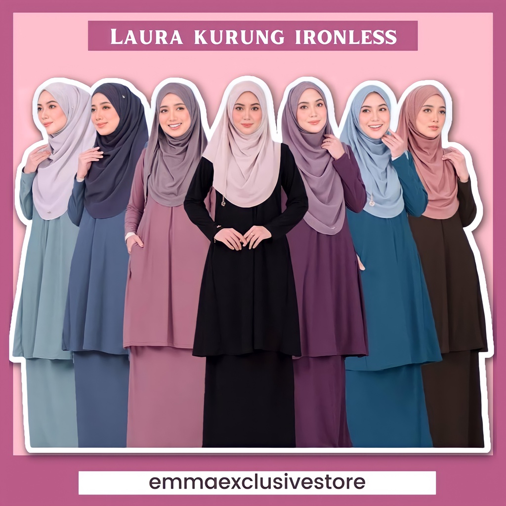 BAJU KURUNG IRONLESS KURUNG MURAH KURUNG PAHANG BAJU KURUNG LABUH BAJU