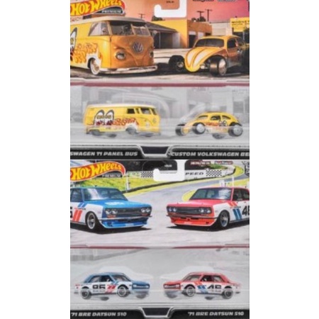 Hot Wheels Premium Packs Datsun Volkswagen Mooneyes Shopee Malaysia