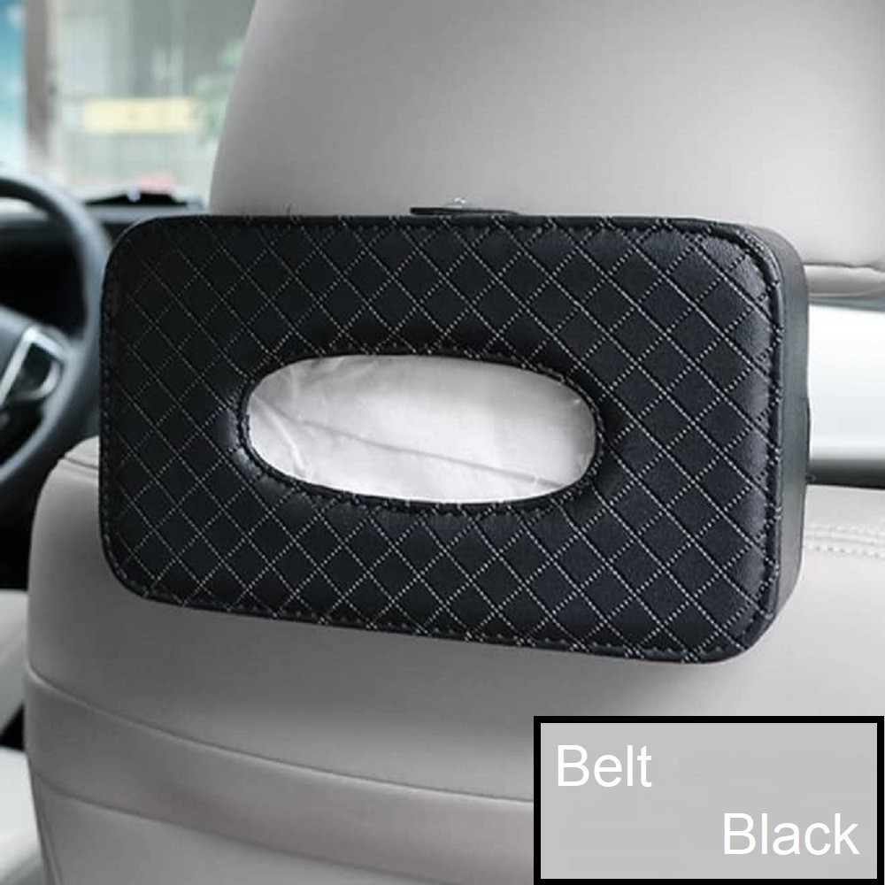 Leather Car Sun Visor Tissue Box Tissue Holder Paper Box PU Car Tissue