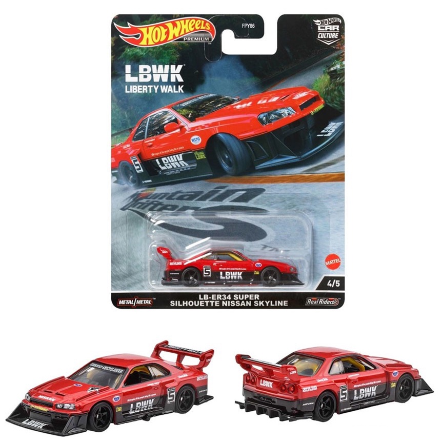 Hot Wheels Car Culture Mountain Drifters Lb Er Super Silhouette Nissan Skyline Shopee Malaysia