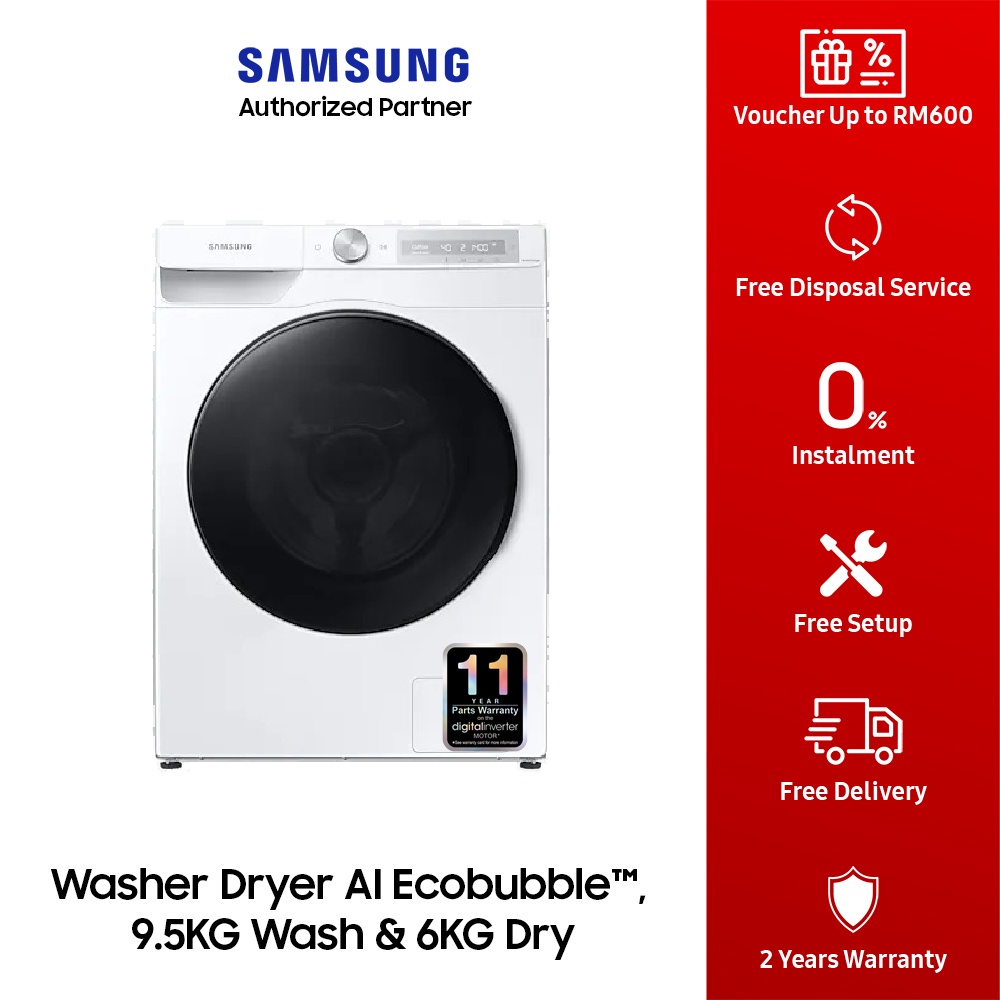 Samsung Kg Kg Wd T Dbh Washer Dryer Washing Machine With Ai