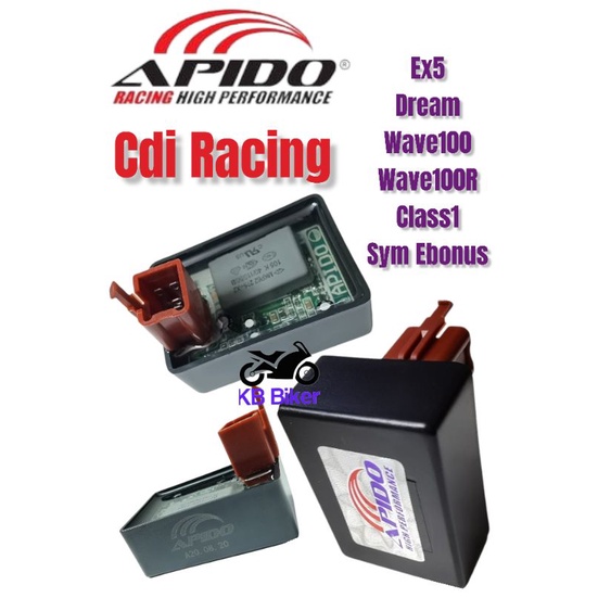 Apido Cdi Racing Unit Ex5 Dream Wave100 Wave100r Ebonus Class1 Ct100