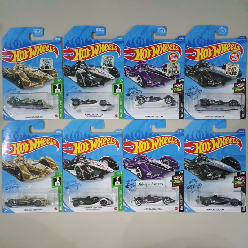 Julius Hotwheels Hot Wheels Formula E Gen Car Factory Sealed Hw Green Speed Hw Race Day Ds