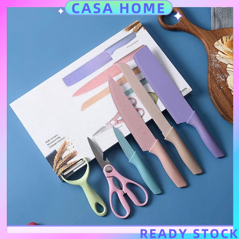 Casa In In Boxstainless Steel Knife Set Scissors Kitchen Knife