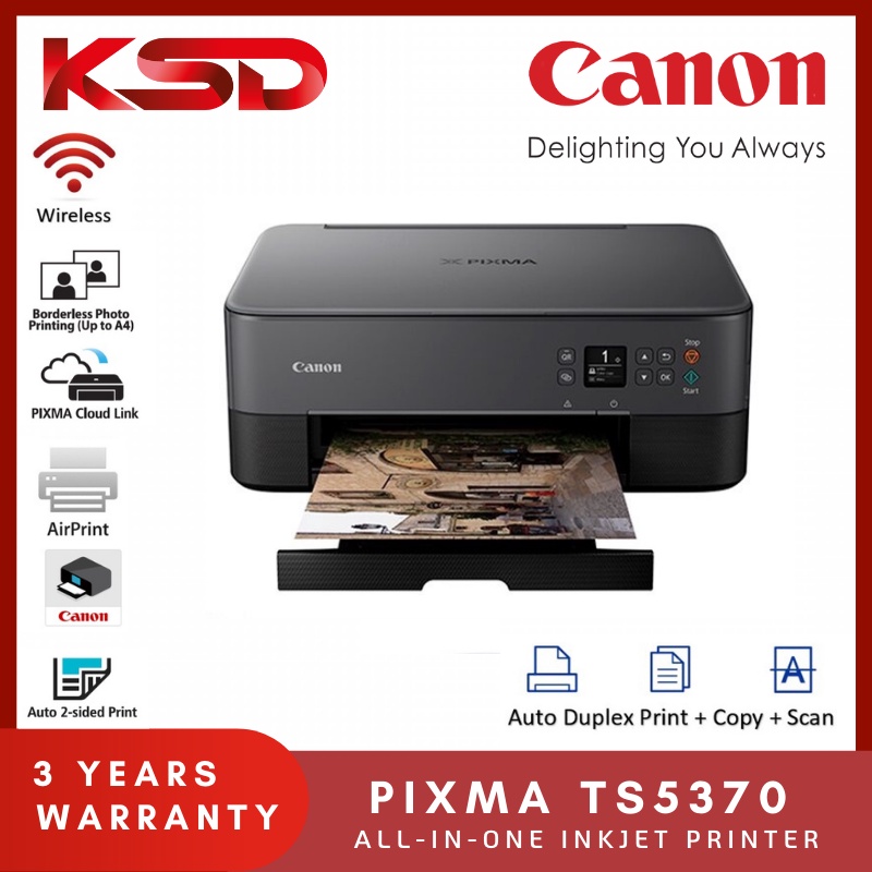 Canon Pixma Ts Inkjet Printer Compact Wireless Photo All In One