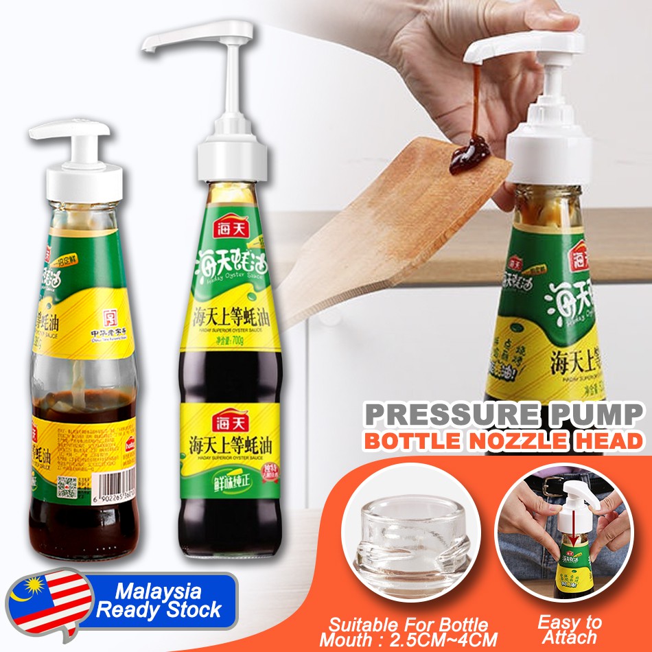 Idropmy Pressure Pump Bottle Nozzle Dispenser Universal For Sauce