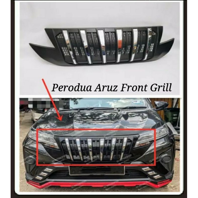 Perodua Aruz Front Bumper Grille Replacement Venom Grill V2 With