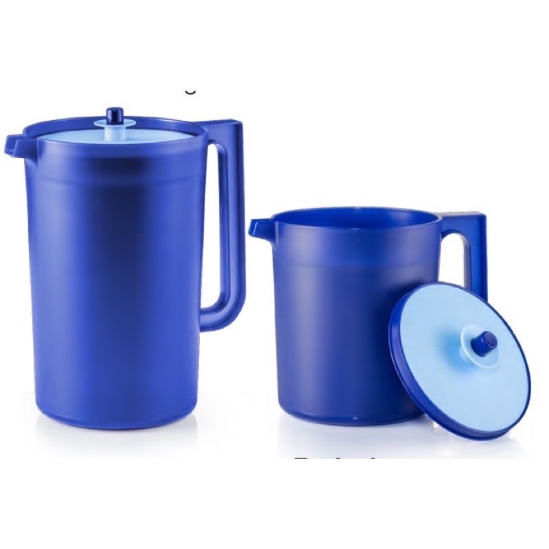 Tupperware Royale Blue Giant Pitcher Set Shopee Malaysia