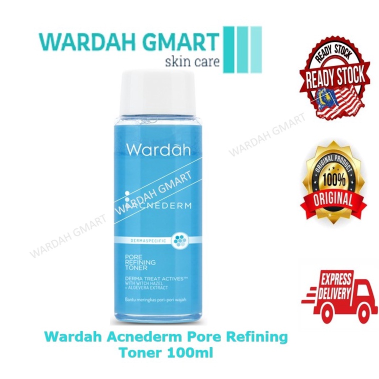 Wardah Acnederm Pore Refining Toner Acne Prone Skin 100ml Shopee