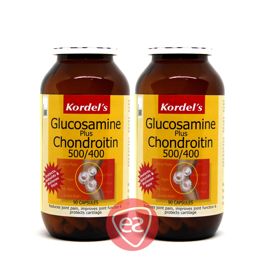 KORDEL S GLUCOSAMINE PLUS CHONDROITIN 500 400 CAPSULE 90S X2 PACK OF