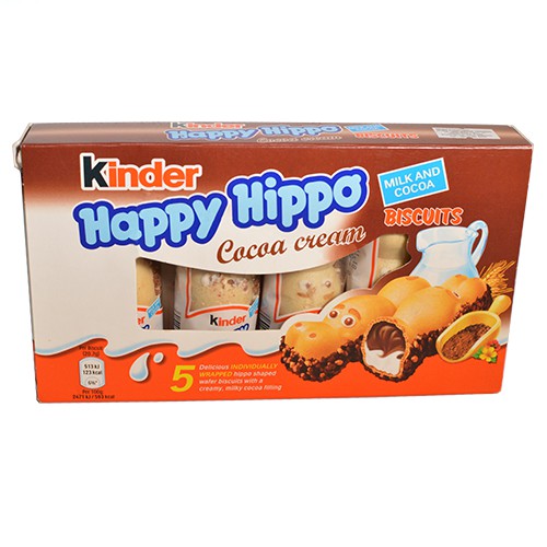 Kinder Happy Hippo Cocoa Cream Biscuit 5 X 20 7g Shopee Malaysia