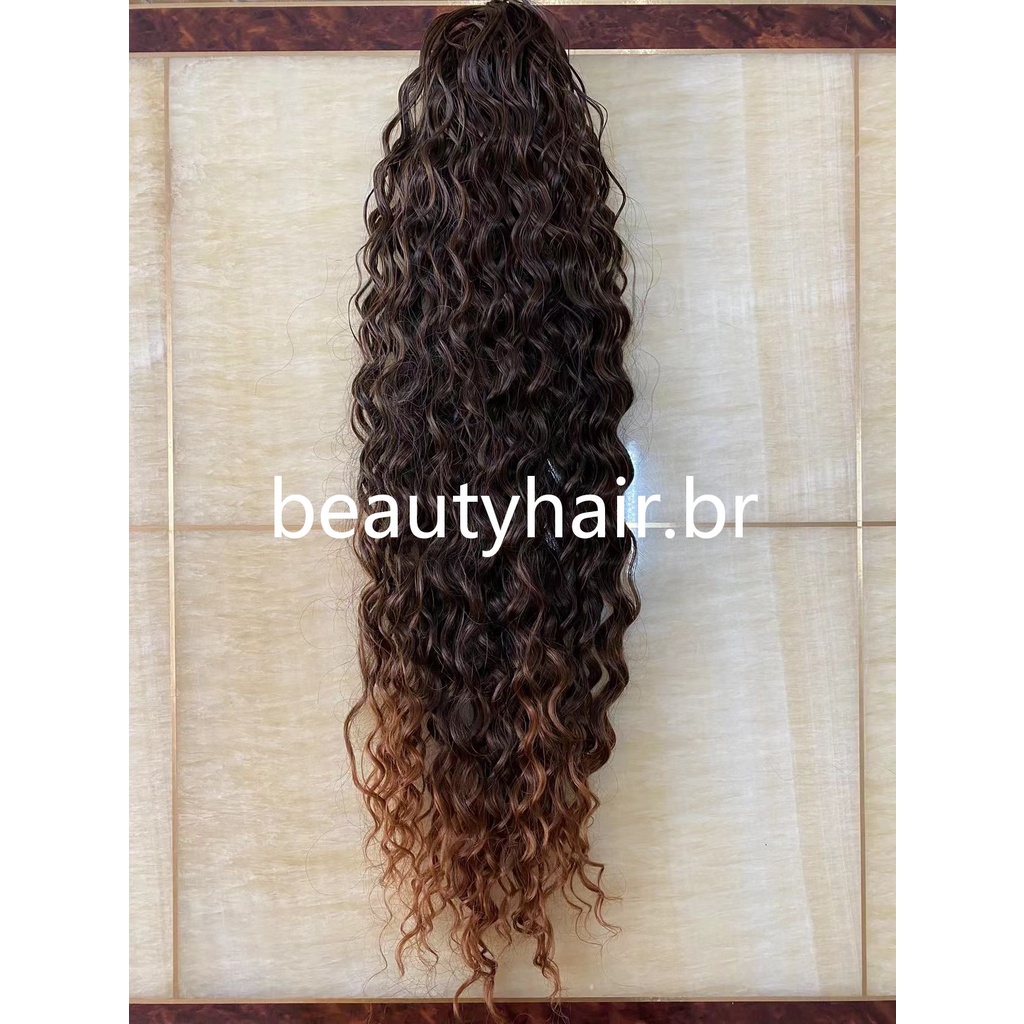 55CM Long Wavy Synthetic Ponytail Hair Extensions Cordage Curly For