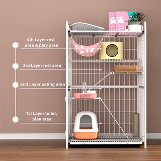 Sangkar Kucing Besar Cat Cage Large 2 3 Tingkat 4 Level Pets Cages Cat