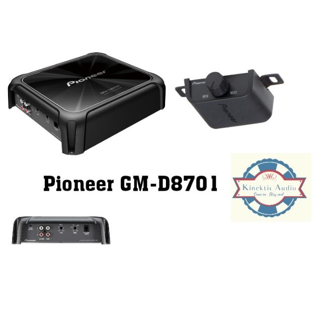 Pioneer GM D8701 Class D Mono Amplifier With Wired Bass Boost Remote