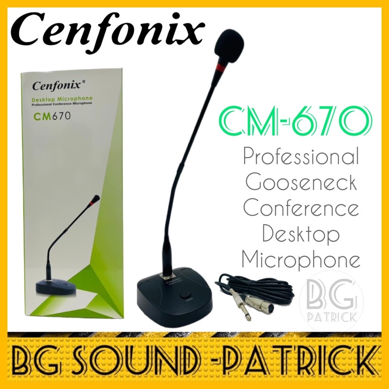 Cenfonix CM670 Professional Gooseneck Conference Desktop Microphone