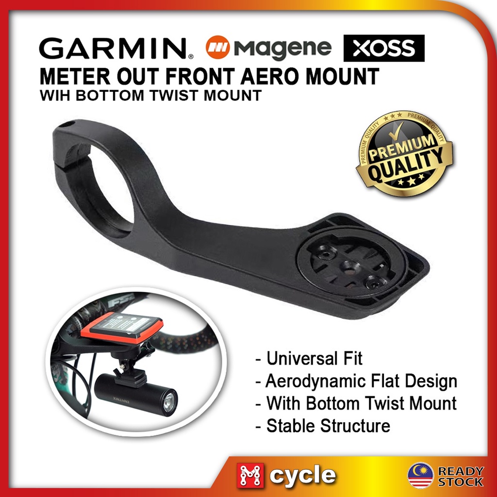 Garmin Edge Magene Xoss Meter Aero Out Front Mount Barfly Extend Gopro