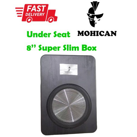 Mohican Car Underseat Subwoofer Slim Box Subwoofer Bawah Kerusi No Built In Amplifier Car