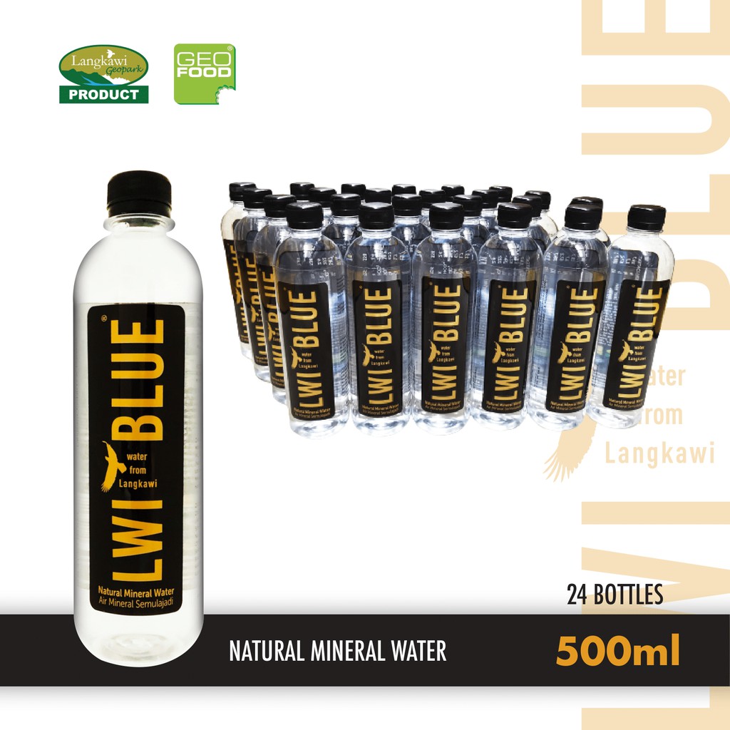 Natural Mineral Water LWI BLUE Langkawi 500ml 1Carton 24Bottles